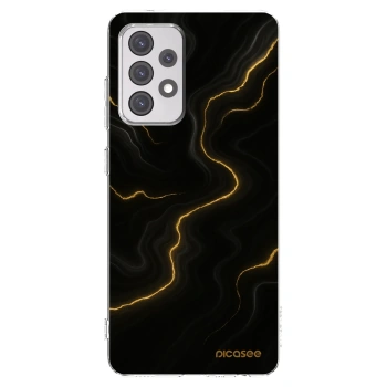Picasee silikonowe przeźroczyste etui na Samsung Galaxy A52 5G A525F - Thunder