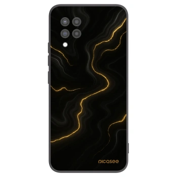 Picasee silikonowe czarne etui na Samsung Galaxy A42 A426B - Thunder