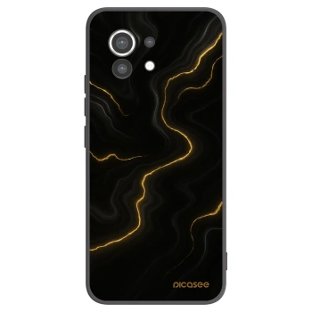 Picasee silikonowe czarne etui na Xiaomi Mi 11 - Thunder