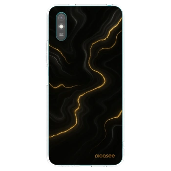 Picasee silikonowe przeźroczyste etui na Xiaomi Redmi 9AT - Thunder