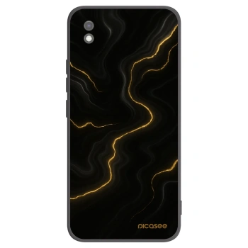 Picasee silikonowe czarne etui na Xiaomi Redmi 9AT - Thunder