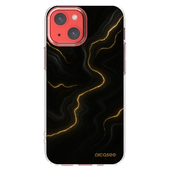 Picasee silikonowe przeźroczyste etui na Apple iPhone 13 mini - Thunder