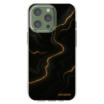 Picasee silikonowe przeźroczyste etui na Apple iPhone 13 Pro - Thunder