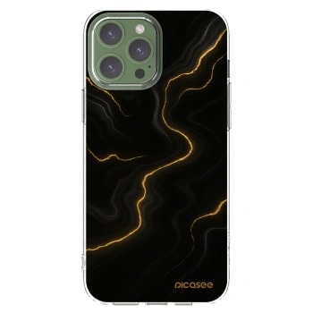 Picasee silikonowe przeźroczyste etui na Apple iPhone 13 Pro Max - Thunder