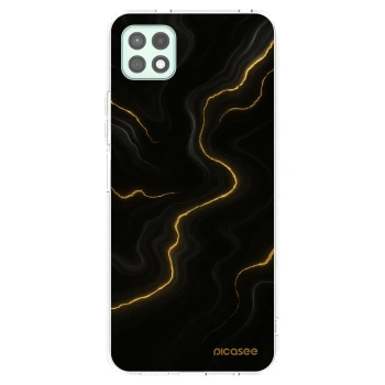 Picasee silikonowe przeźroczyste etui na Samsung Galaxy A22 A226B 5G - Thunder