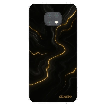 Picasee silikonowe przeźroczyste etui na Xiaomi Redmi Note 9T - Thunder