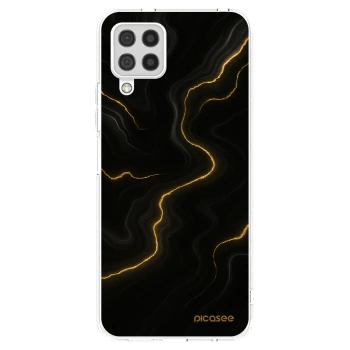 Picasee silikonowe przeźroczyste etui na Samsung Galaxy A22 A225F 4G - Thunder