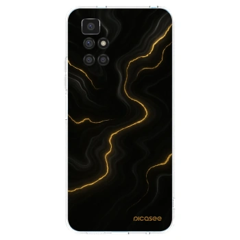 Picasee silikonowe przeźroczyste etui na Xiaomi Redmi 10 - Thunder