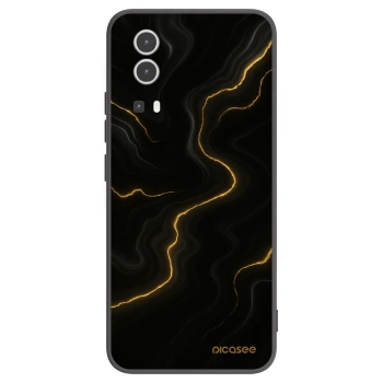 Picasee silikonowe czarne etui na Vivo Y72 5G - Thunder