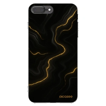 Picasee silikonowe przeźroczyste etui na Apple iPhone 7 Plus - Thunder