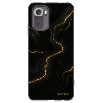 Picasee silikonowe czarne etui na Xiaomi Redmi Note 11S 4G - Thunder