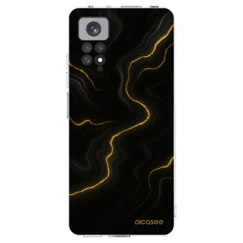 Picasee silikonowe przeźroczyste etui na Xiaomi Redmi Note 11S 4G - Thunder