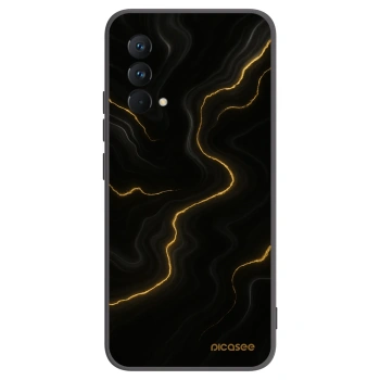 Picasee silikonowe czarne etui na Realme GT Master Edition 5G - Thunder