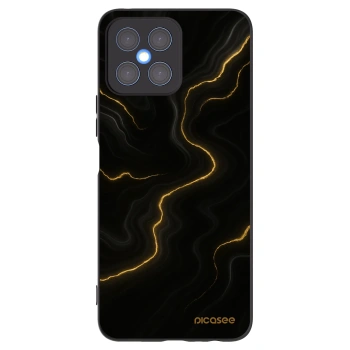 Picasee silikonowe czarne etui na Honor X8 4G - Thunder