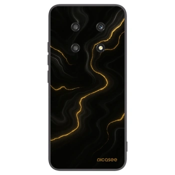Picasee silikonowe czarne etui na Honor Magic4 Lite 5G - Thunder