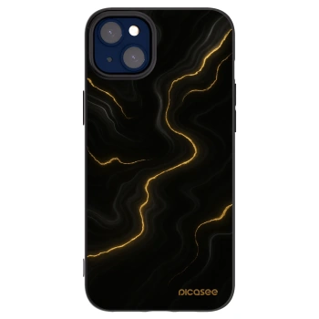 Picasee silikonowe czarne etui na Apple iPhone 14 Plus - Thunder