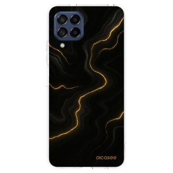 Picasee silikonowe przeźroczyste etui na Samsung Galaxy M53 5G - Thunder