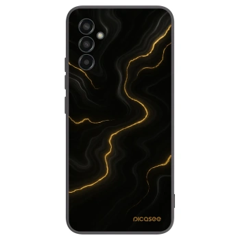 Picasee silikonowe czarne etui na Samsung Galaxy M13 M135F - Thunder