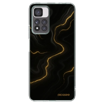 Picasee silikonowe przeźroczyste etui na Xiaomi Redmi Note 11 Pro+ 5G - Thunder