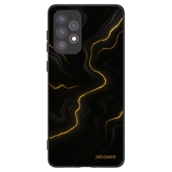 Picasee silikonowe czarne etui na Samsung Galaxy A73 5G - Thunder