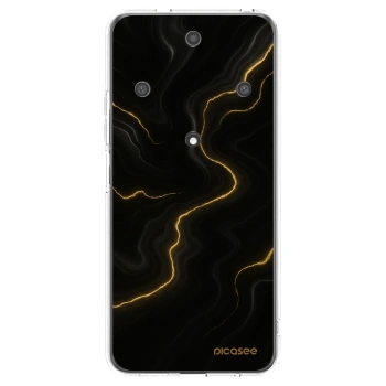 Picasee silikonowe przeźroczyste etui na Honor Magic5 Lite 5G - Thunder