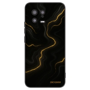 Picasee silikonowe czarne etui na Xiaomi 13 - Thunder