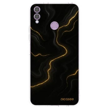 Picasee silikonowe przeźroczyste etui na Honor 8X - Thunder