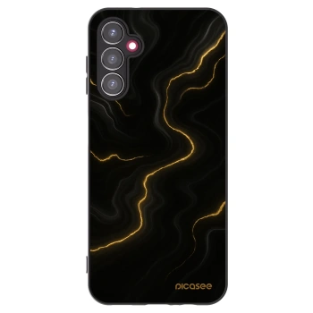 Picasee silikonowe czarne etui na Samsung Galaxy A14 4G A145R - Thunder