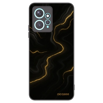 Picasee silikonowe czarne etui na Xiaomi Redmi Note 12 4G - Thunder