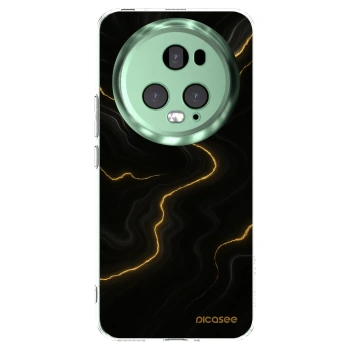 Picasee silikonowe przeźroczyste etui na Honor Magic5 Pro - Thunder