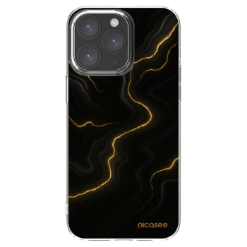 Picasee silikonowe przeźroczyste etui na Apple iPhone 15 Pro Max - Thunder