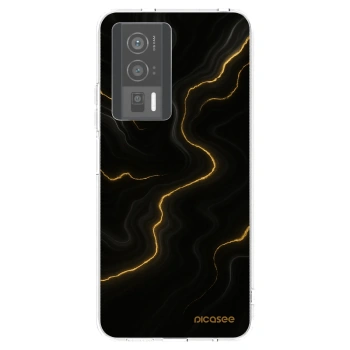 Picasee silikonowe przeźroczyste etui na Xiaomi Poco F5 Pro 5G - Thunder