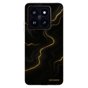 Picasee silikonowe przeźroczyste etui na Xiaomi 14 Pro - Thunder