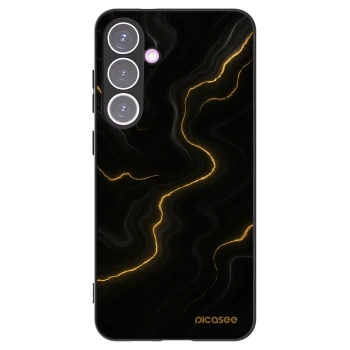 Picasee silikonowe czarne etui na Samsung Galaxy S24+ S926B 5G - Thunder