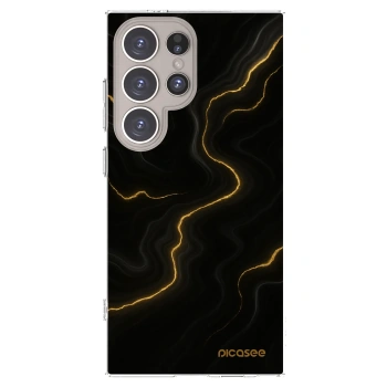 Picasee silikonowe przeźroczyste etui na Samsung Galaxy S24 Ultra S928B 5G - Thunder