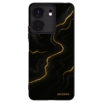 Picasee silikonowe czarne etui na Xiaomi Redmi 13C 4G - Thunder