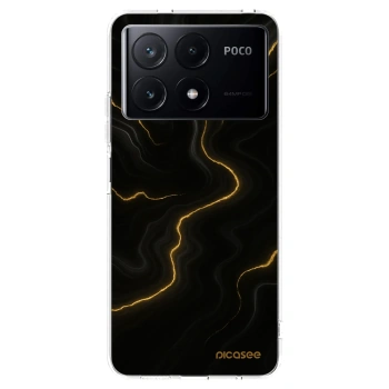 Picasee silikonowe przeźroczyste etui na Xiaomi Poco X6 Pro - Thunder