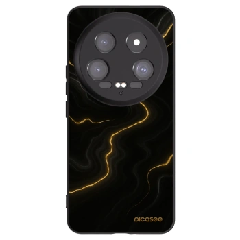 Picasee silikonowe czarne etui na Xiaomi 14 Ultra - Thunder