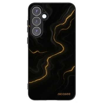 Picasee silikonowe czarne etui na Samsung Galaxy A55 5G A556B - Thunder
