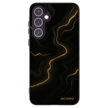 Picasee silikonowe czarne etui na Samsung Galaxy A35 5G A356B - Thunder