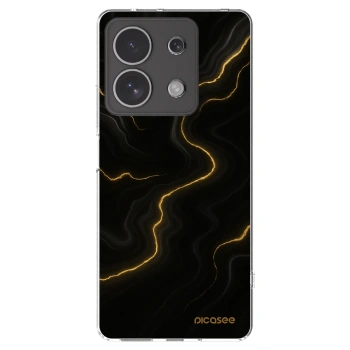 Picasee silikonowe przeźroczyste etui na Xiaomi Redmi Note 13 4G - Thunder
