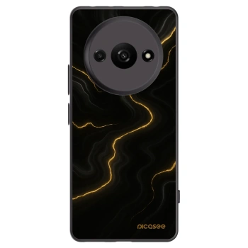 Picasee silikonowe czarne etui na Xiaomi Redmi A3 - Thunder