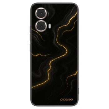 Picasee silikonowe czarne etui na Motorola Moto G85 - Thunder