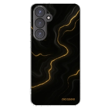 Picasee silikonowe przeźroczyste etui na Samsung Galaxy S24 FE S721B - Thunder