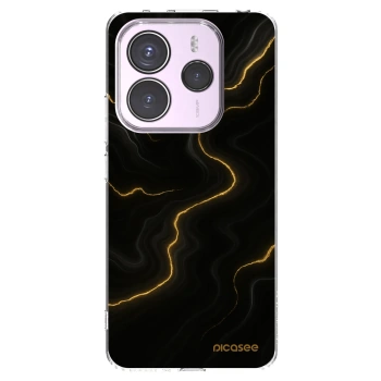 Picasee silikonowe przeźroczyste etui na Xiaomi Redmi Note 14 5G - Thunder