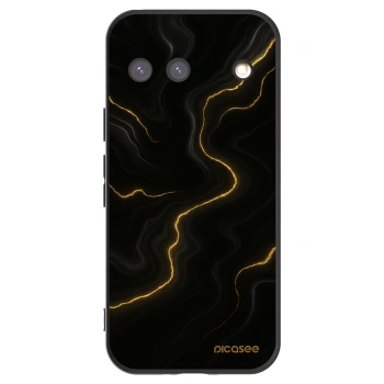 Picasee silikonowe czarne etui na Google Pixel 9 - Thunder
