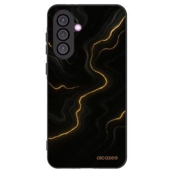 Picasee silikonowe czarne etui na Samsung Galaxy A56 5G A566B - Thunder