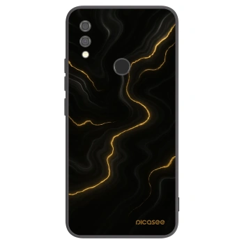 Picasee silikonowe czarne etui na Xiaomi Redmi Note 7 - Thunder