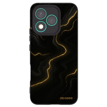 Picasee silikonowe czarne etui na Honor 400 Lite 5G - Thunder