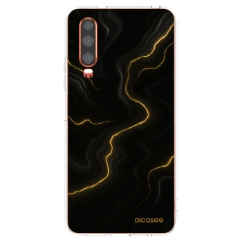 Picasee silikonowe przeźroczyste etui na Huawei P30 - Thunder